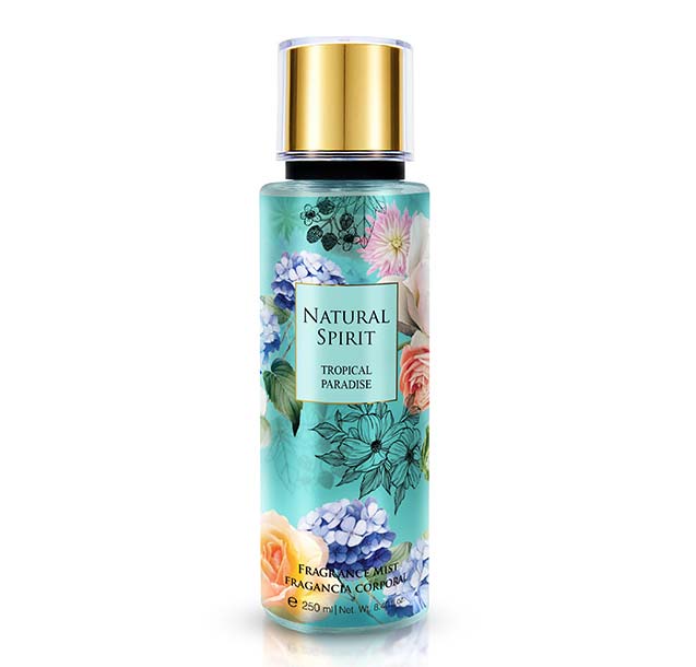 NATURAL SPIRIT BODY SPLASH TROPICAL PARADISE X 250 ML.